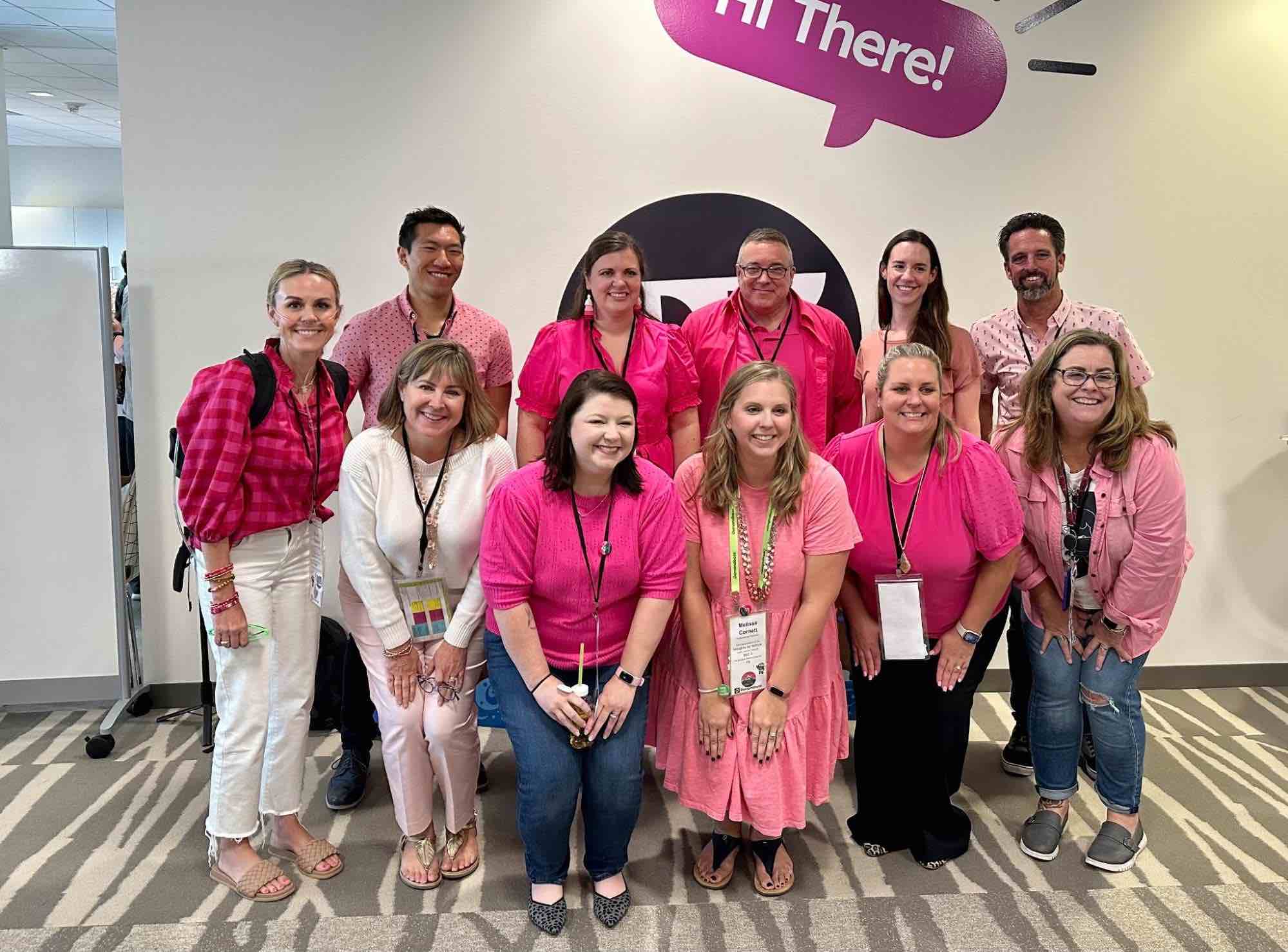 Demandbase Customer Experience Team in Pink