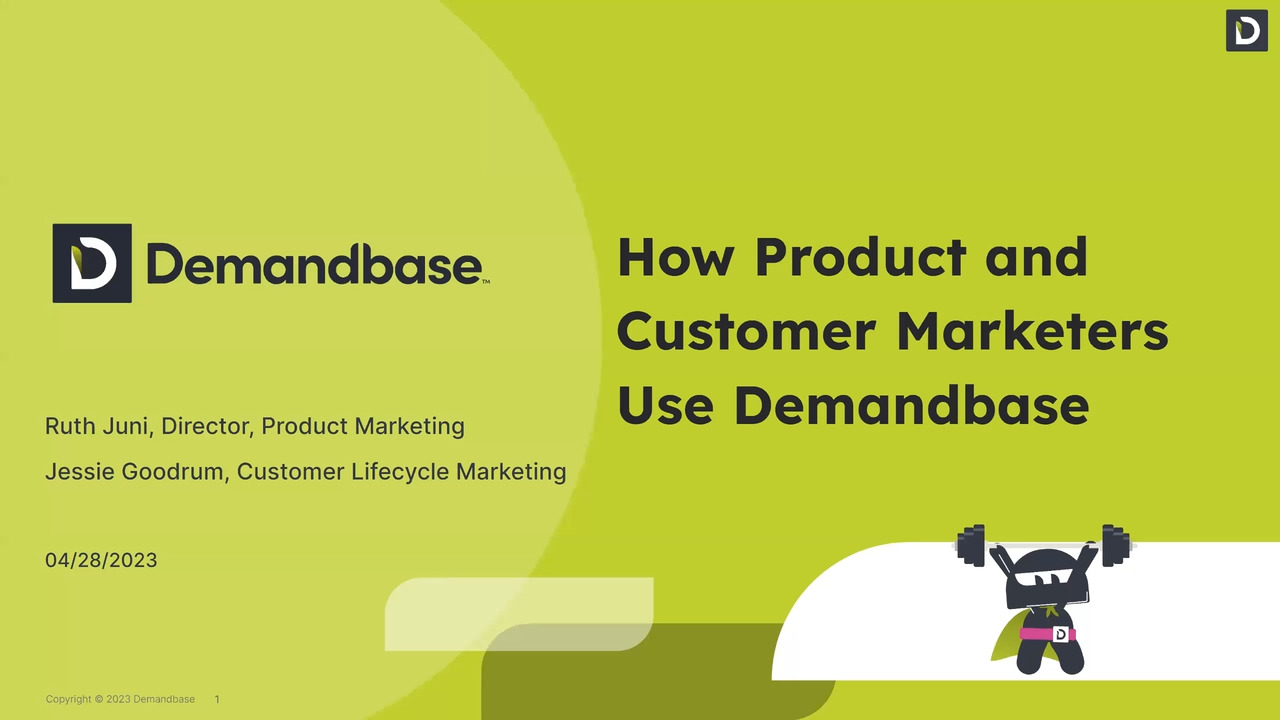 Customer and Product Marketing