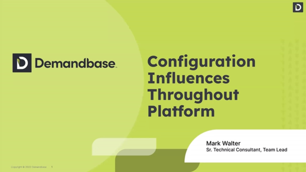 Configuration Influences