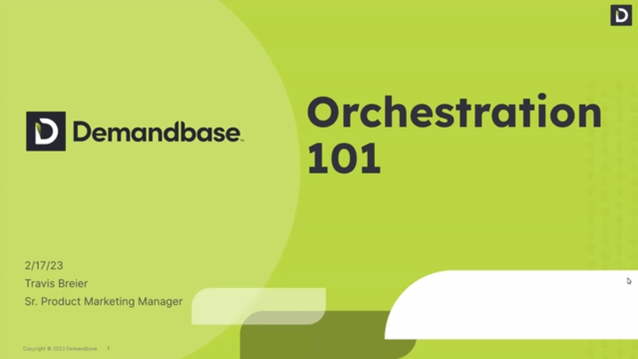 Introduction to Orchestration