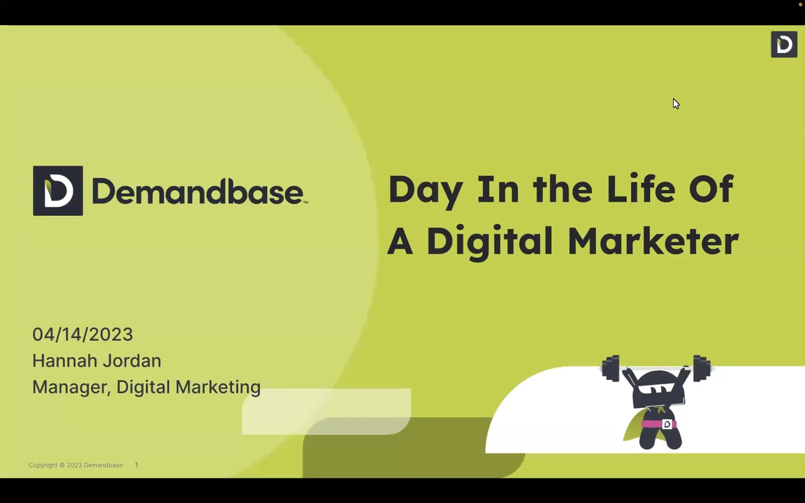 Day in the Life of Digital Marketers | Demandbase