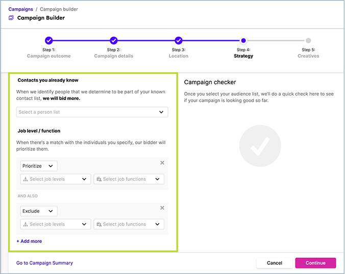 ZoomInfo Blog Campaign Builder