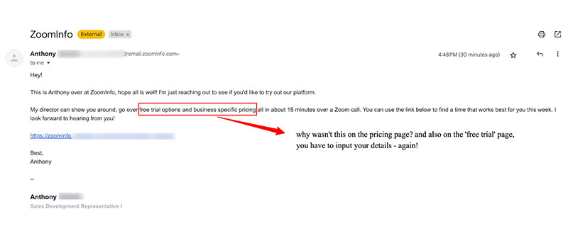 ZoomInfo Blog Free Trial Options Email