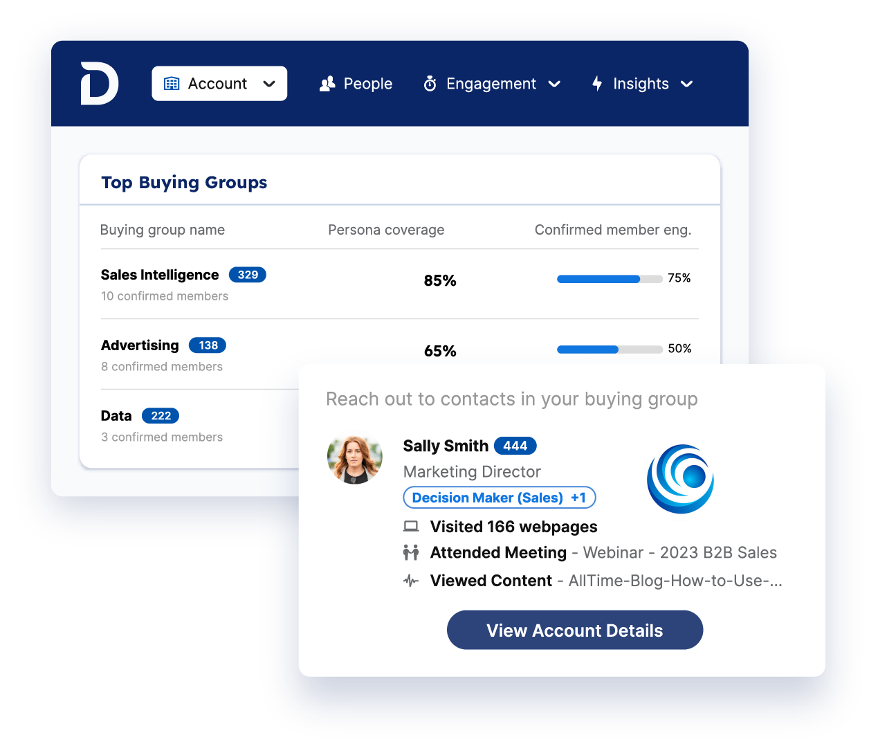 Demandbase One™ user interface