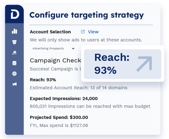 Demandbase One™ user interface