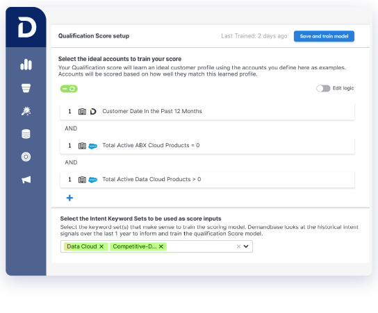 Demandbase One™ user interface